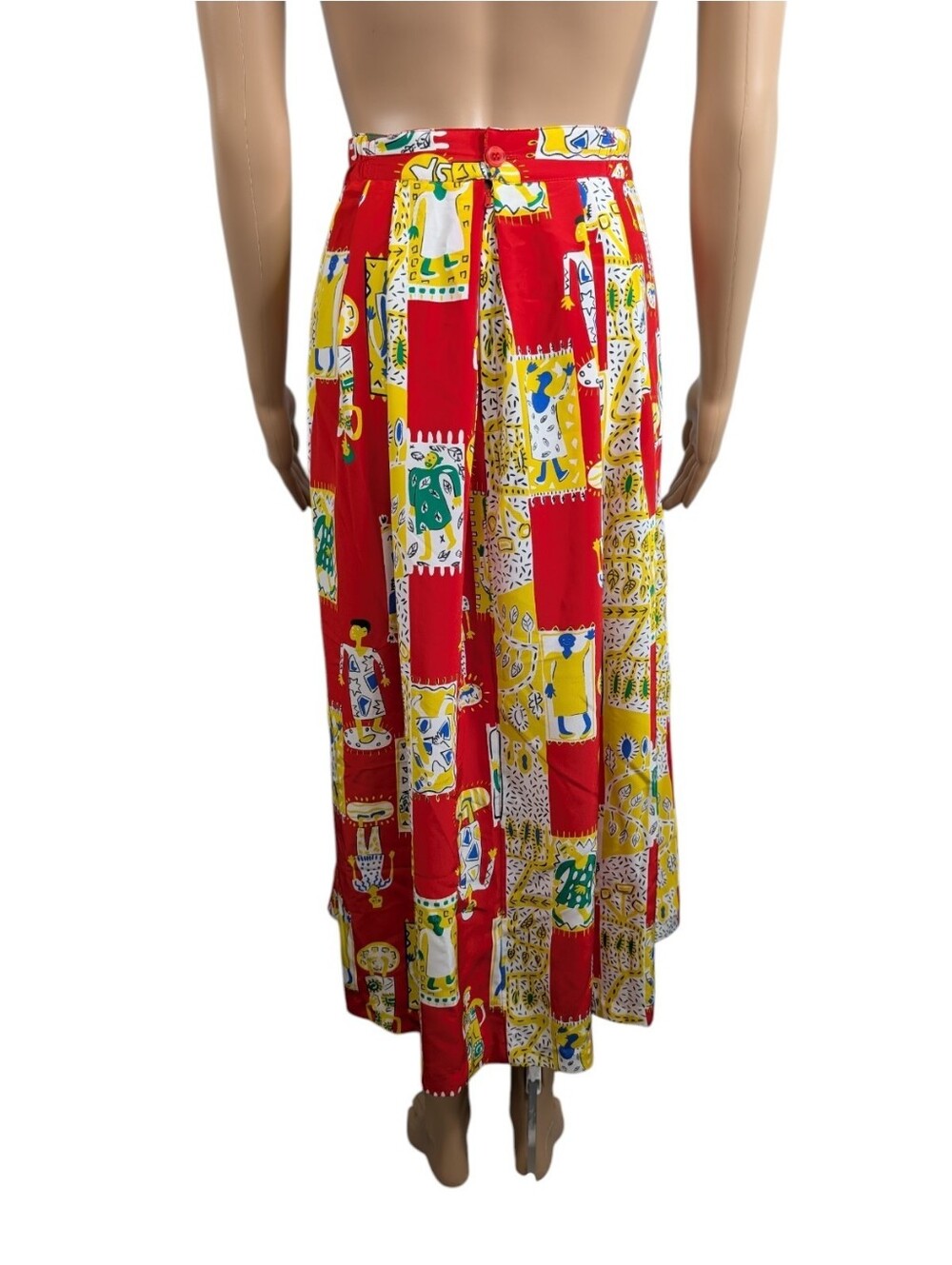 Diane von Furstenberg Vintage Abstract Maxi Skirt 12 - Picture 6 of 8
